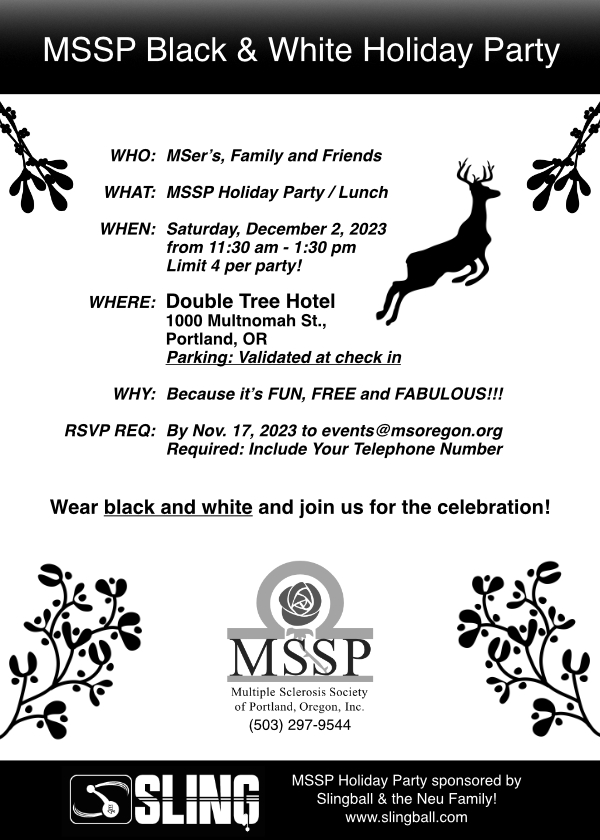 BLACK AND WHITE HOLIDAY PARTY